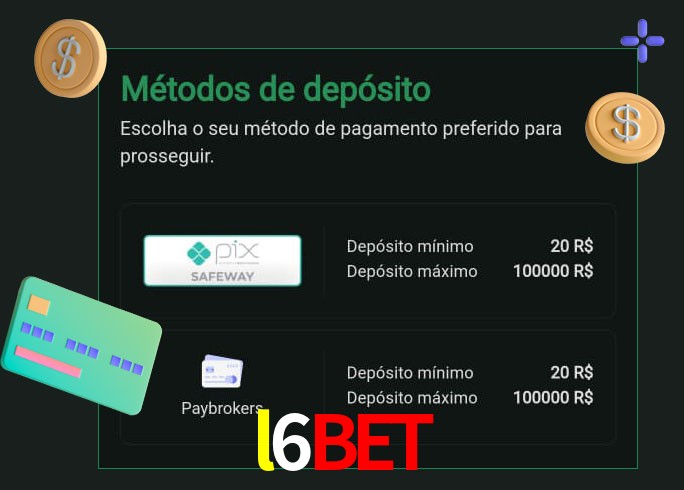 O cassino l6bet oferece uma grande variedade de métodos de pagamento